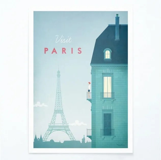 Poster Travelposter Paris, A3