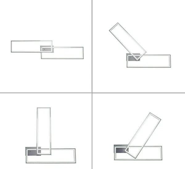 Leuchten Direkt 14635-55-LED FELIX 34,5W/230V RGB plafonieră dimabilă cu DO