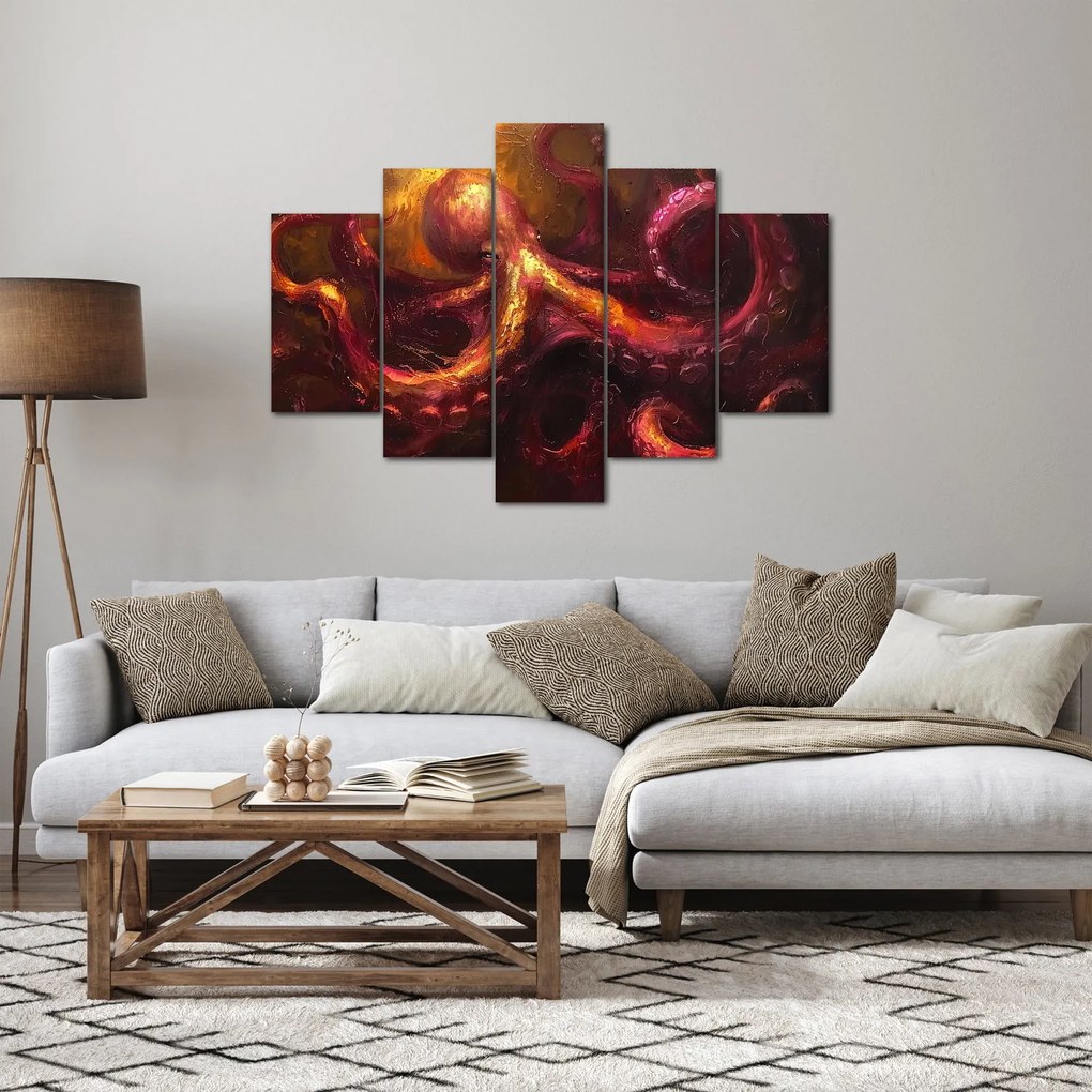 Tablou - Octopus, pictură în ulei (150x105 cm)