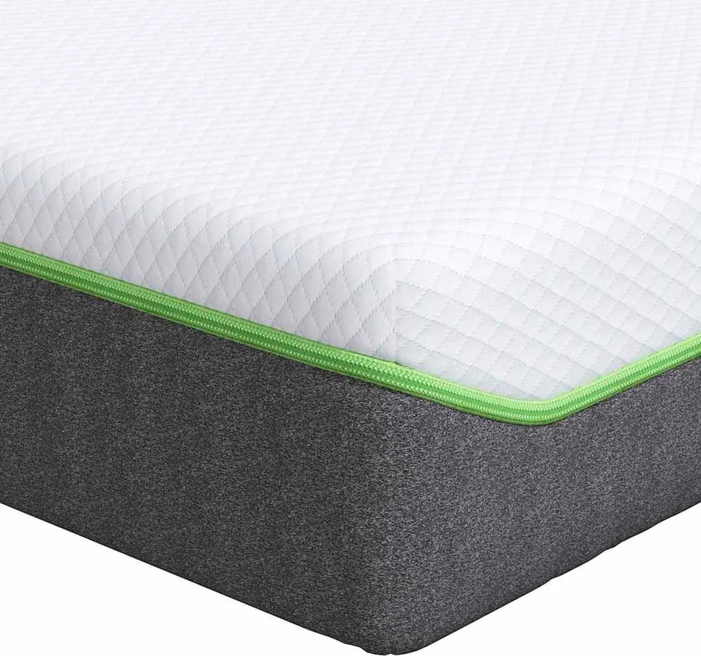 vidaXL Saltea Alb și gri 140 x 200 cm Material Jacquard