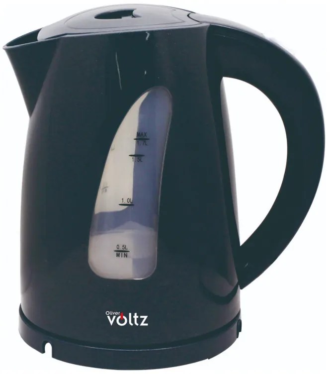 Cana electrica Oliver Voltz OV51230B, 2200W, 1.7 L, Indicator luminos, Fara fir, Negru