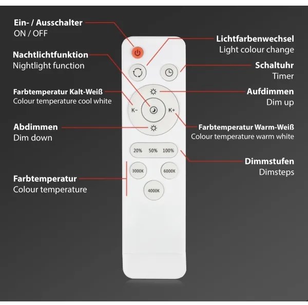 Plafonieră LED dimabilă STARRY SKY LED/48W/230V 3000-6000K Brilo + telecomandă