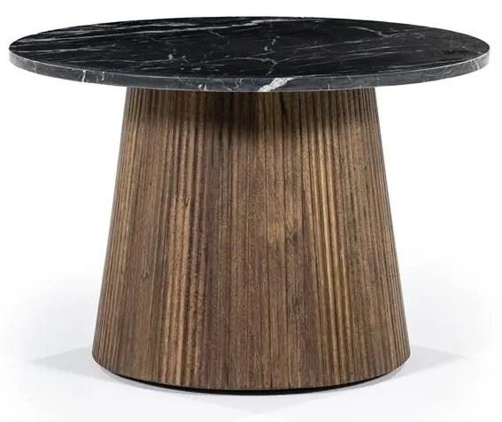 Masuta de cafea rotunda Maxim 60x60 cm neagra