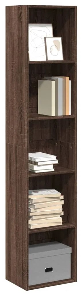 vidaXL Bibliotecă, stejar maro, 40x30x189 cm, lemn prelucrat