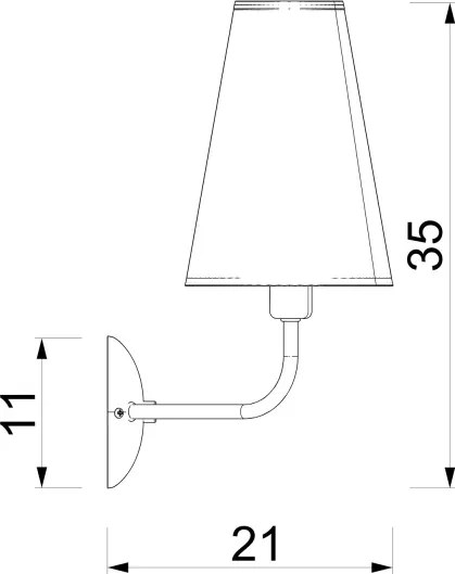 Aplica de perete TORTOLA 2xE14/15W/230V maro/crem