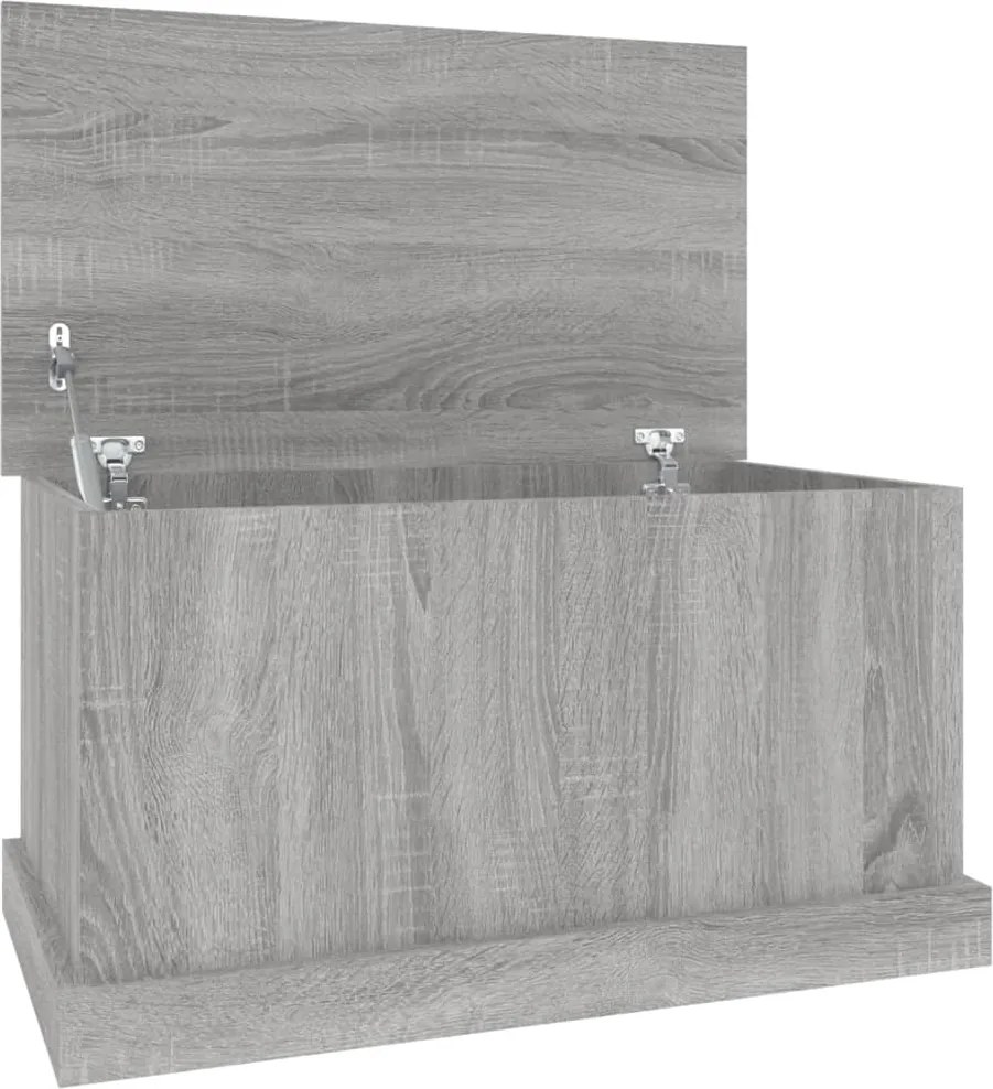 vidaXL Cutie de depozitare, gri sonoma, 70x40x38 cm, lemn prelucrat