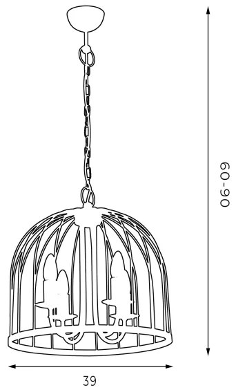 Lustra SINGLE 4xE14/60W/230V