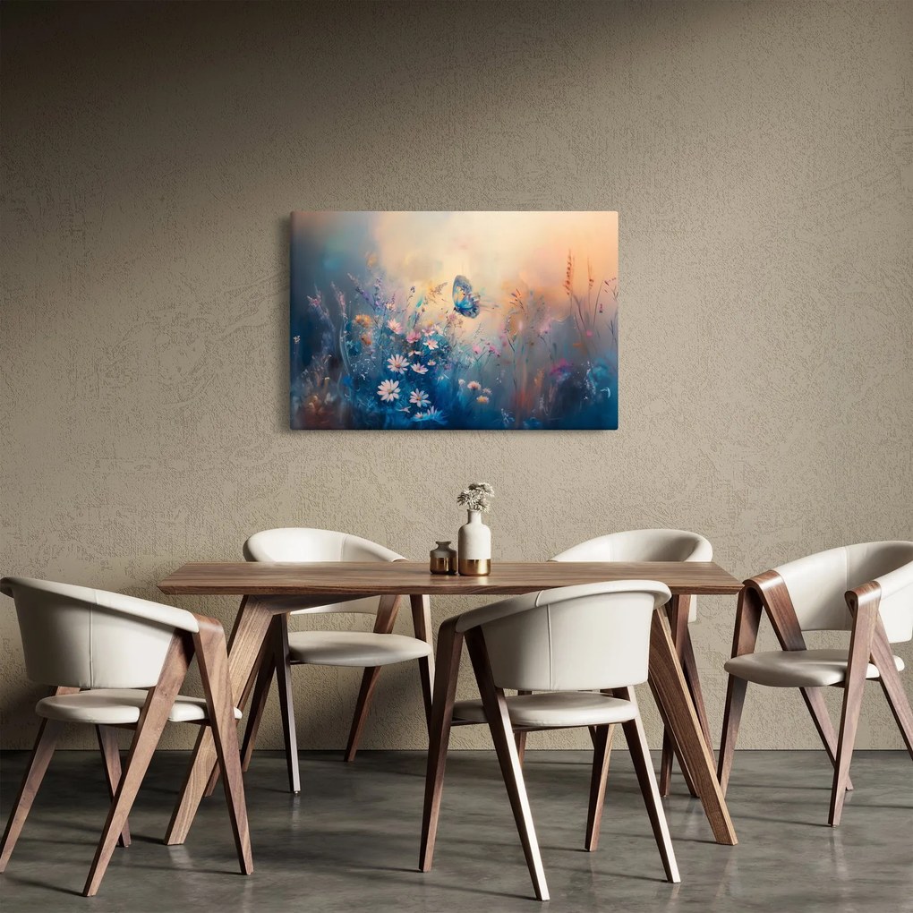 Tablou - Pajiște cu Fluture (90x60 cm)
