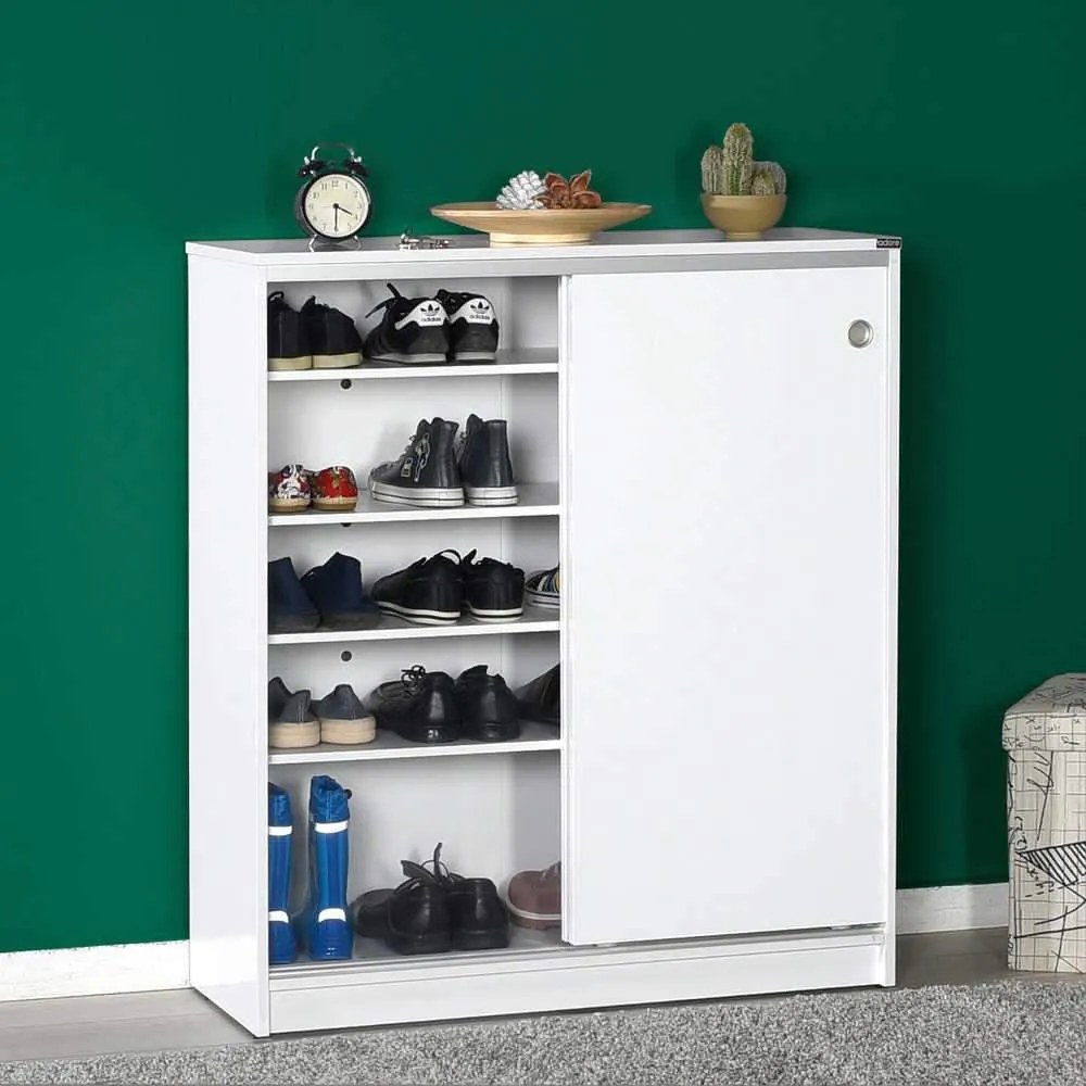Comoda Multifunctionala Adore Diamond, 2 usi glisante, 5 rafturi,  91 x 105 x 37 cm