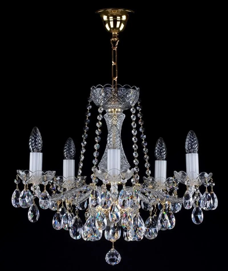 Candelabru Cristal Bohemia Exclusive 5 brate, diam. 53cm Heidi V CE