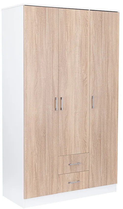 Dulap Miami 120x205 cm stejar sonoma-alb