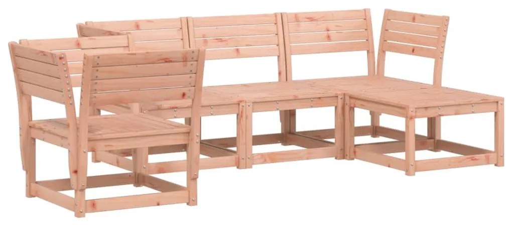 3216918 vidaXL Set mobilier relaxare de grădină, 5 piese, lemn masiv douglas