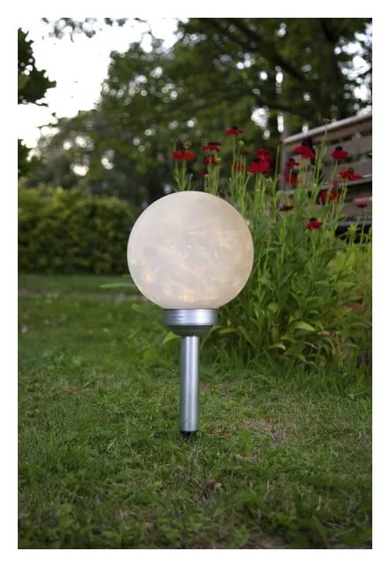 Lampadar solar LED pentru exterior Star Trading Luna, ø 20 cm