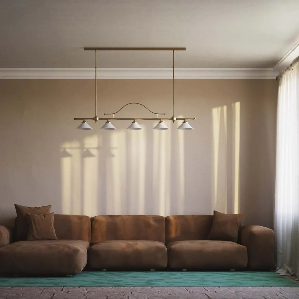 Lustra din alama cu inaltime reglabila Sofia 5L