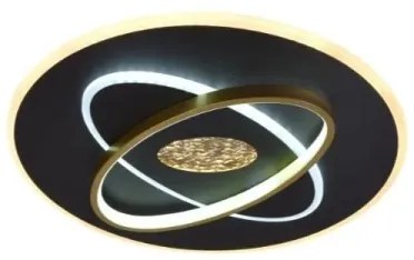 Plafonieră LED dimabilă LED/80W/230V negru + telecomandă