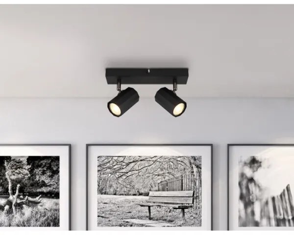 Spot Globo 57918-2B JAMES 2xGU10/25W/230V negru