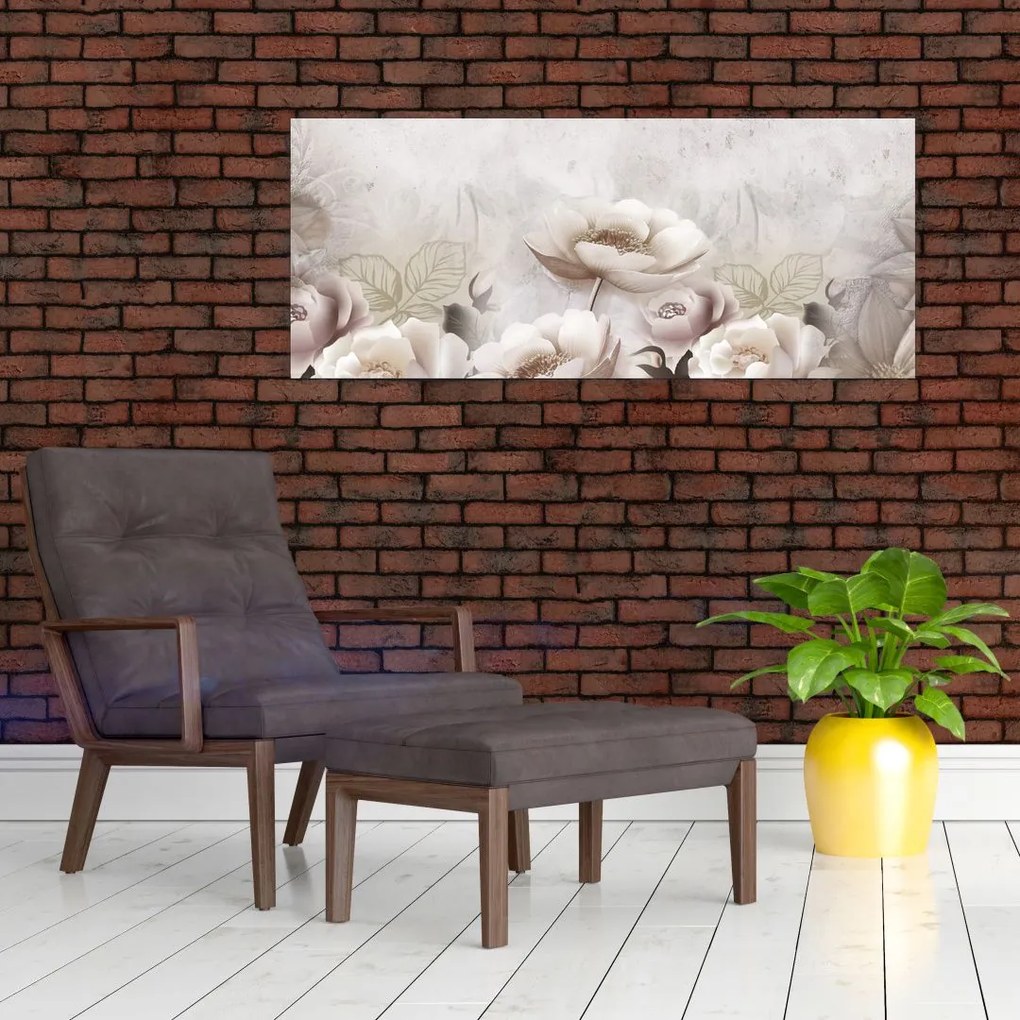 Tablou - Tufe roz (120x50 cm)