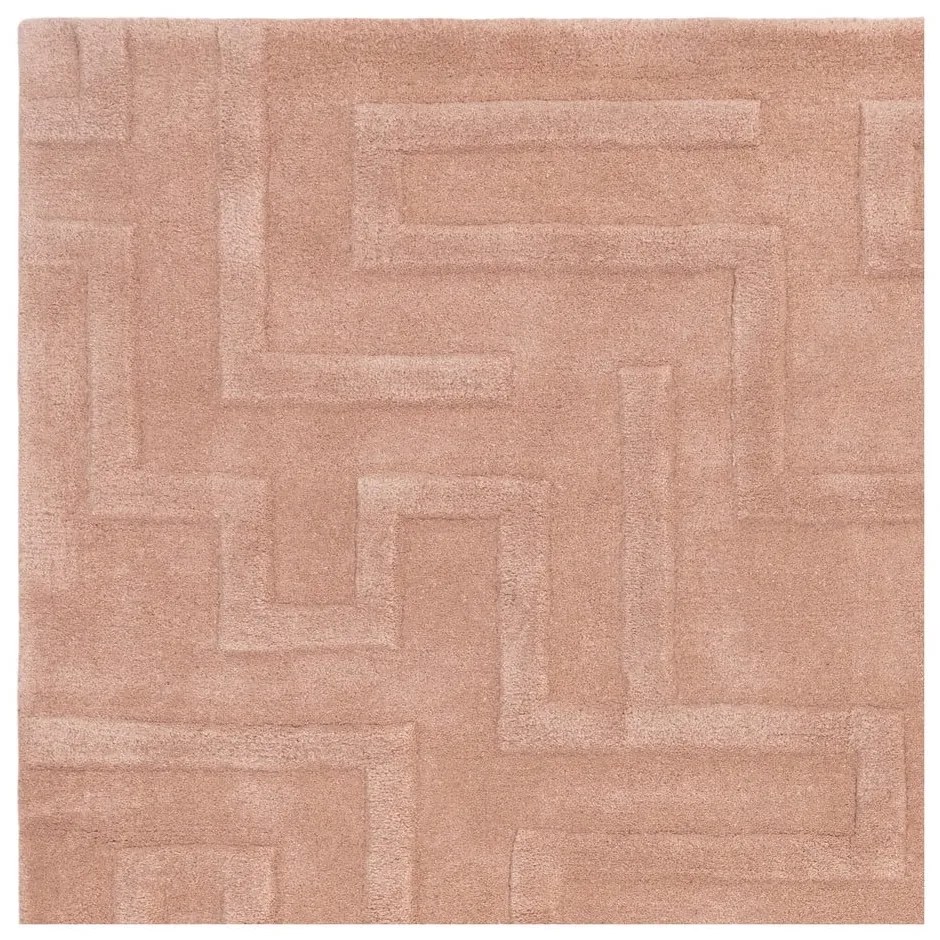 Covor roz deschis din lână 160x230 cm Maze – Asiatic Carpets