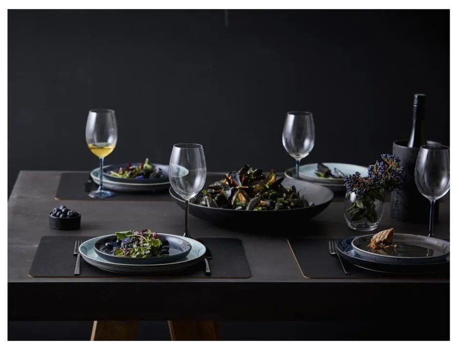 Farfurie neagră pentru desert din gresie ø 21 cm Gastro Grey/Grey – Bitz