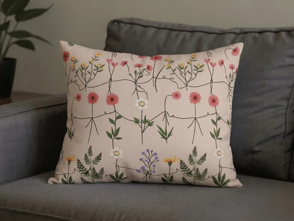 Fata de perna din policoton HERBAR POLY 50x70 cm, bej