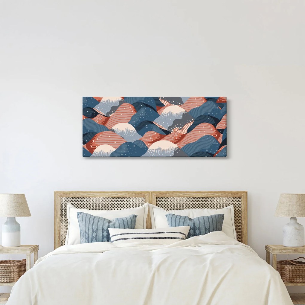 Tablou - Valuri japoneze (120x50 cm)
