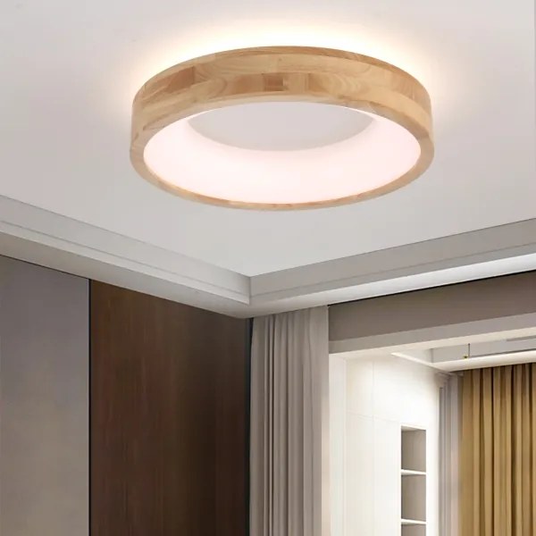 Brilagi-LED Plafonieră FALCON WOOD LED/30W/230V 3000/4000/6000K 45 cm lemn