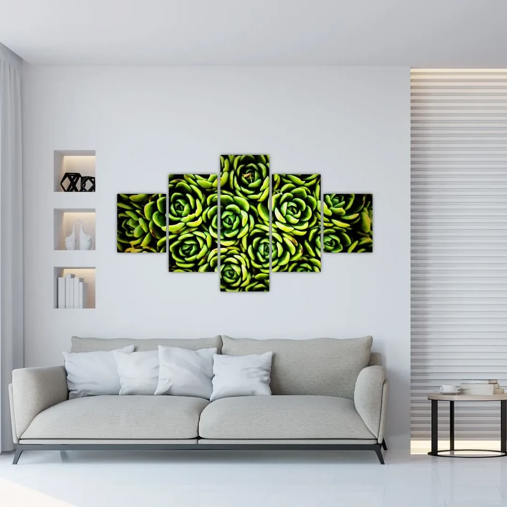 Tablou cu flori de piatră (125x70 cm), în 40 de alte dimensiuni noi