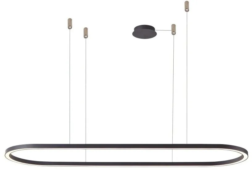 Lustra LED XXL suspendata design modern ELENA 120 DIMM BK