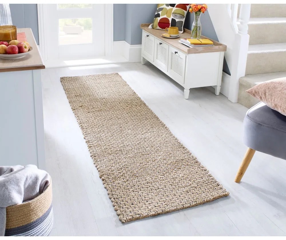 Covor în culoare naturală din iută 60x150 cm Sol – Flair Rugs