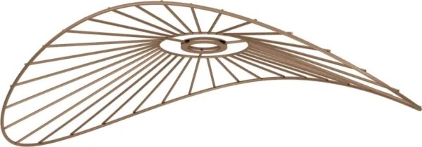 Brilagi - Lustră LED aplicată CERIA WIRE 1xE27/60W/230V 40x56 cm negru/bronz