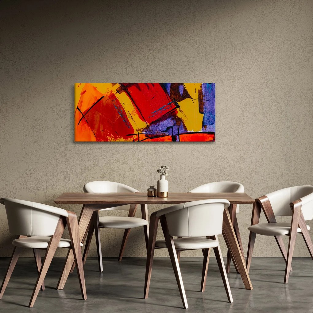 Tablou cu abstracție (120x50 cm)