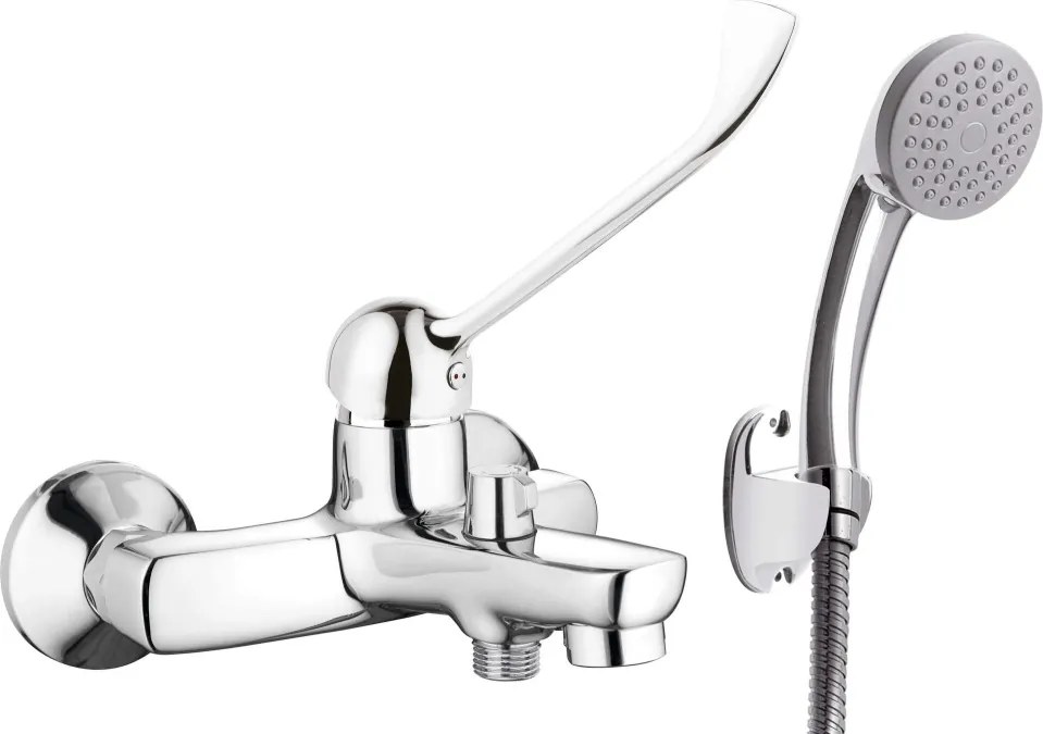 Boro Baterie pentru cadă, cu set de duș, cu mâner Clinic Finisaj: Crom BMO_011C
