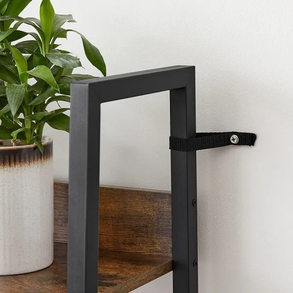 Bibliotecă NAVARO maro/negru