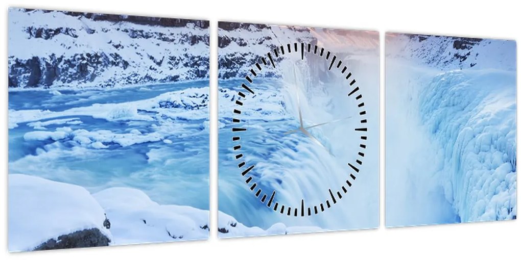 Tablou - Cascade reci (cu ceas) (90x30 cm)