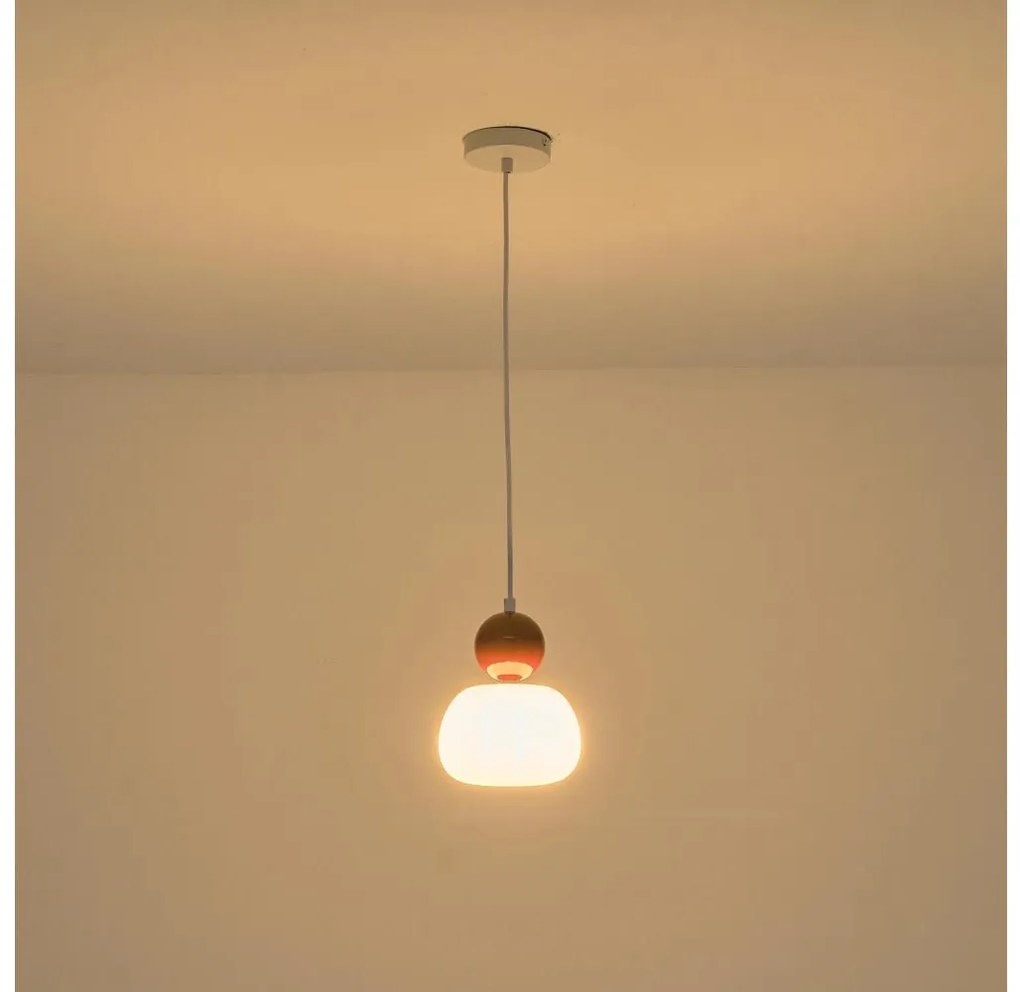 Lustră pe cablu 1xG9/7W/230V alb/maro