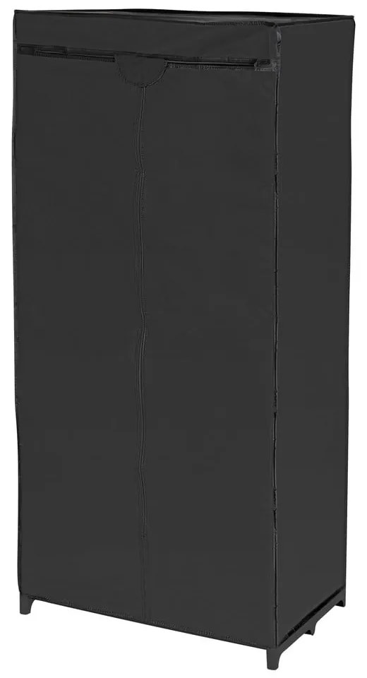 Dulap textil Wenko, 160 x 50 x 75 cm, negru