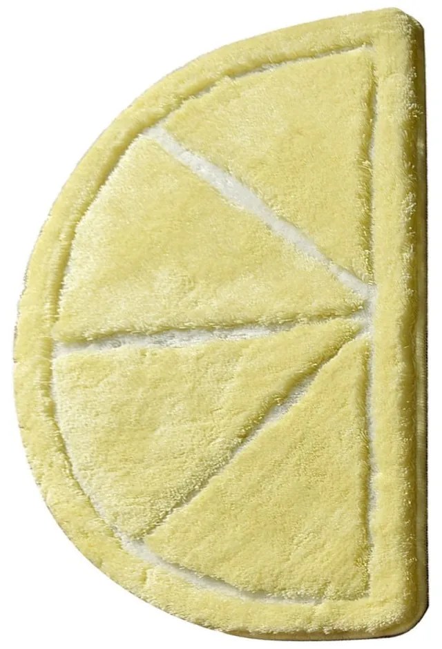 Covoraș de baie galben 100x60 cm Limon – Foutastic