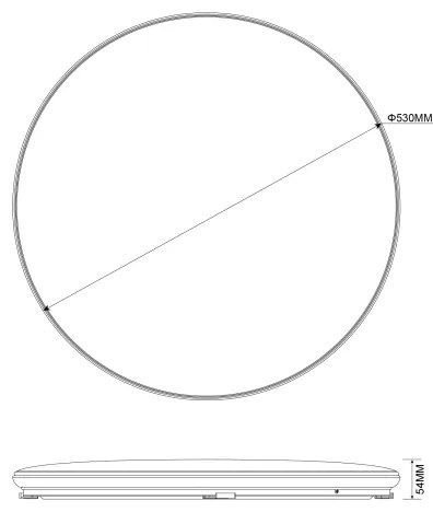 Plafonieră LED dimabilă Zuma Line JE-DHR-0530-CH OMAR LED/48W/230V crom
