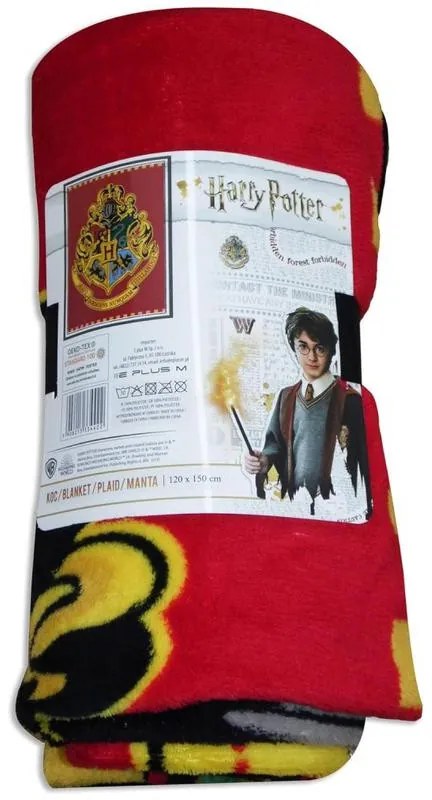 Harry Potter Red coral fleece, pătură polar 120x150cm