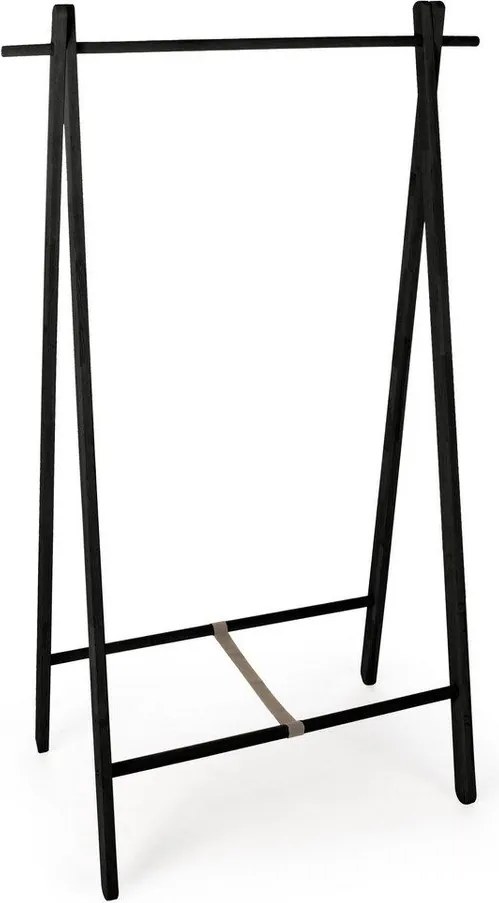 Suport pentru haine negru din lemn de mesteacăn 91x151x50 cm Daiki – Yes Everyday