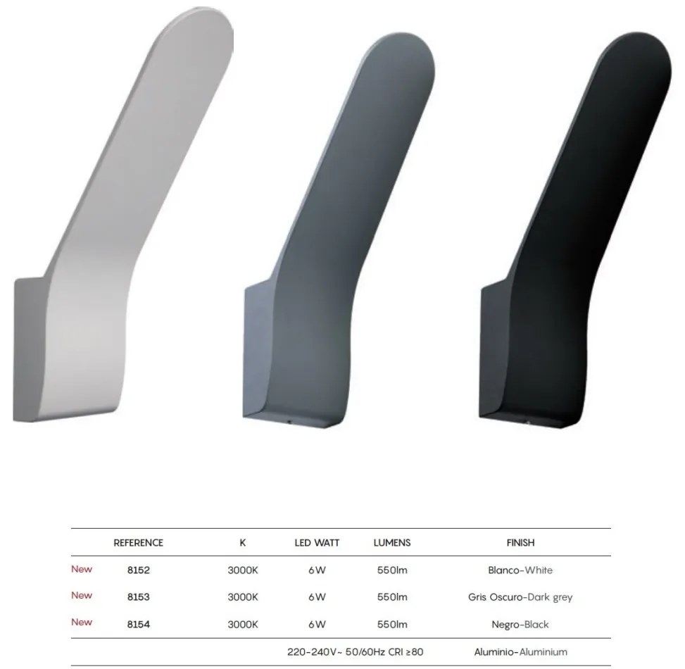 Aplica LED iluminat exterior ambiental IP65 ANDES gri