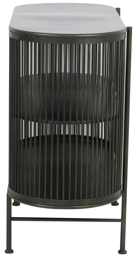 Comodă neagră din metal 100x80 cm Yinthe – Light &amp; Living