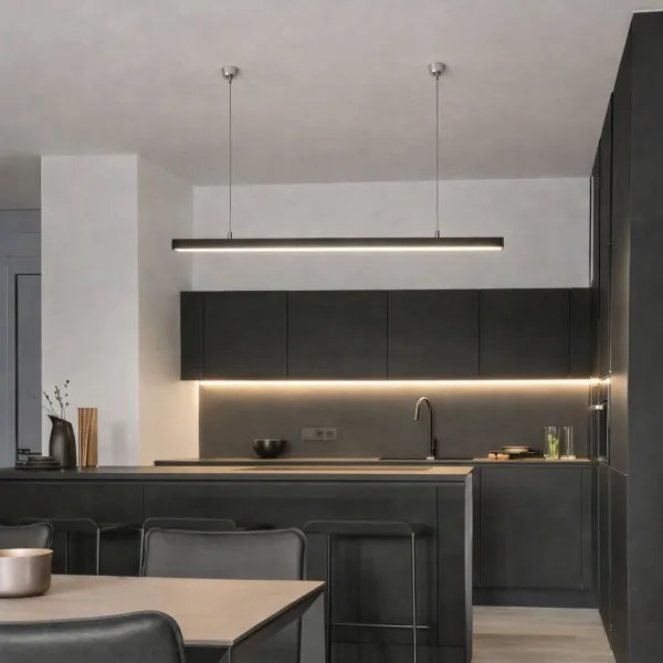 Brilagi - Pendul LED FULLDAY, 30/40/50W, 230V, 2700/4000/6000K, 150 cm, negru