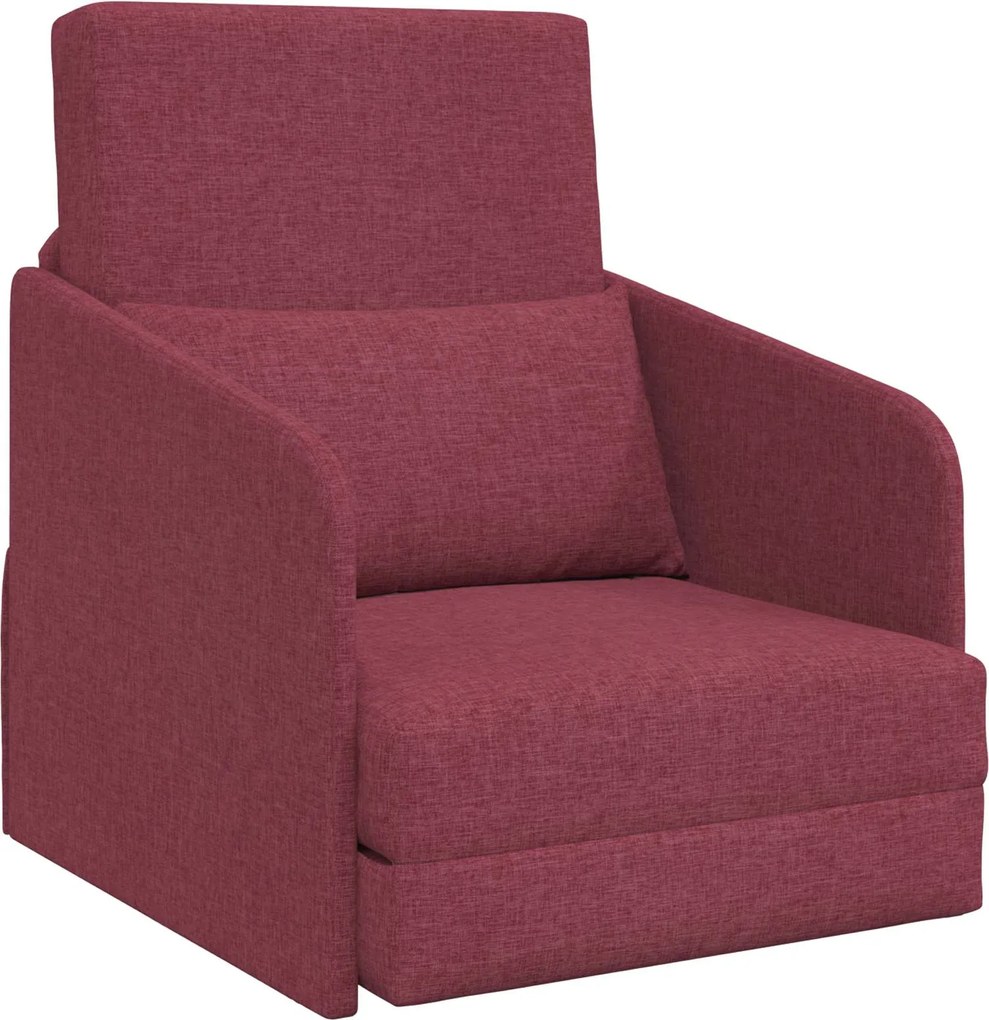 vidaXL Pat canapea 60cm Roșu Vin țesătură