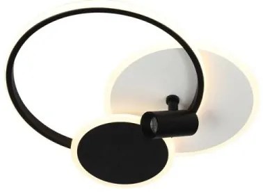 Plafonieră LED dimabilă LED/65W/230V 3000-6500K alb/negru + telecomandă