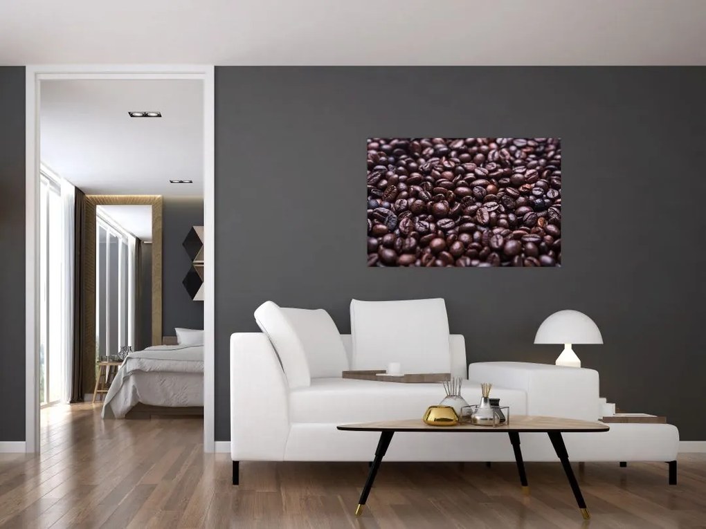 Tablou cu boabe de cafea (90x60 cm)