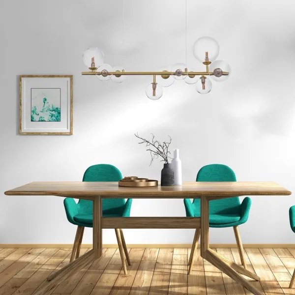 Lustră pe cablu Rabalux 72298 ASLOV 10xG9/28W/230V