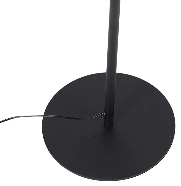 Lampa de podea de design neagra cu LED inclus cu dimmer tactil - Palka