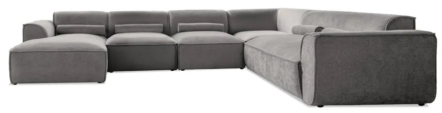 Colțar gri deschis (cu colț pe partea dreaptă/în formă de "U") Flex Felix – Miuform