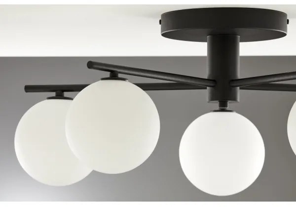 Jupiter 2049 - Lustră aplicată PRATO 5xG9/14W/230V negru/alb